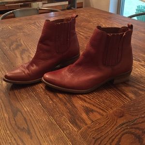 Madewell chelsea cognac boot mint condition sz 9