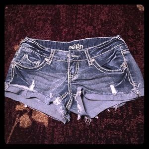 Denim shorts