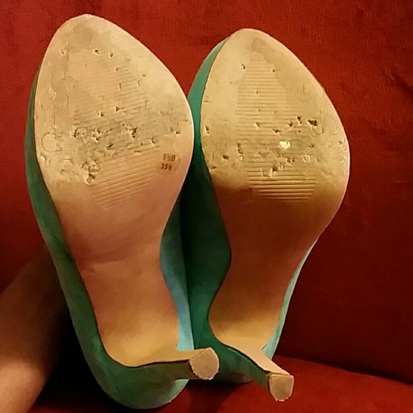 Jessica Simpson Teal Heels - Picture 3 of 4