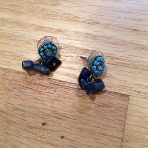 Turquoise and Royal Blue Earrings