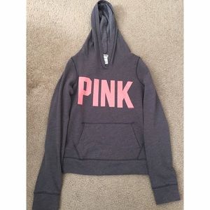 VS Pink Gray Hoodie