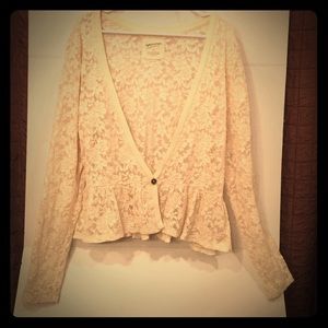 Lace v-neck cardigan
