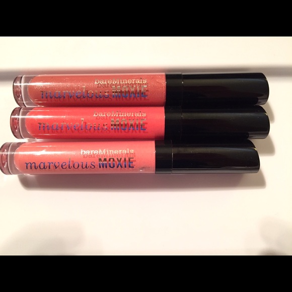 Set of 3 Bareminerals Moxi lipglosses. Full Size.