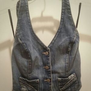 "Posh Power" Denim Vest - by BeBe