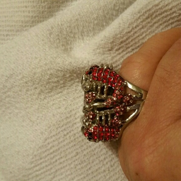 Silver Red Ruby Ring - Picture 3 of 3