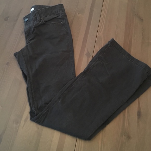 loft flare leg chinos