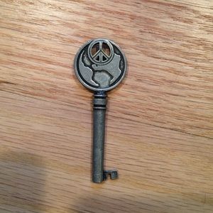 Peace World Key Charm