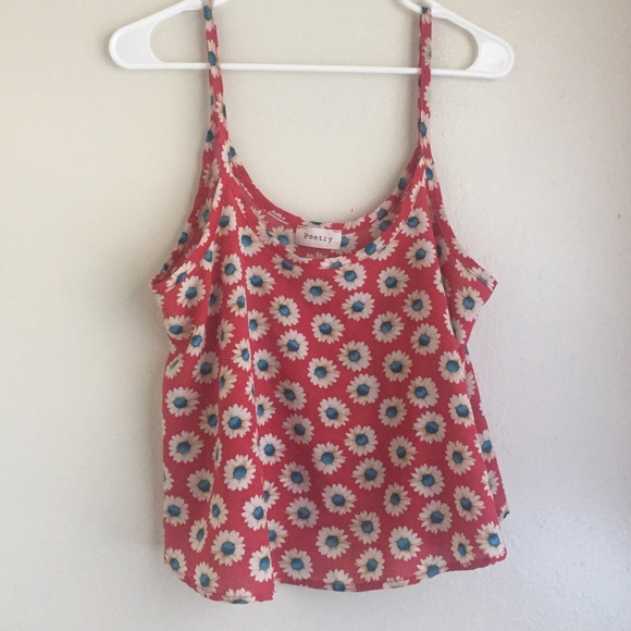 Red Daisy top