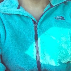 North face fuzzy sweater ..