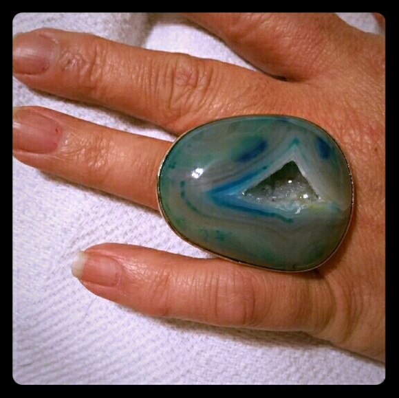 Beautiful Smithonite Stone Ring