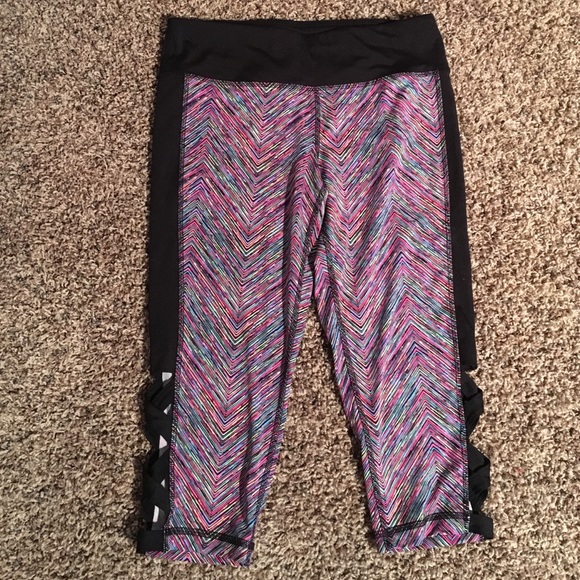 Rainbow print leggings
