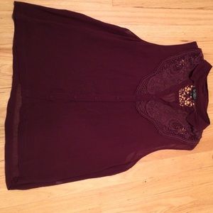 Topshop Maroon Tank.