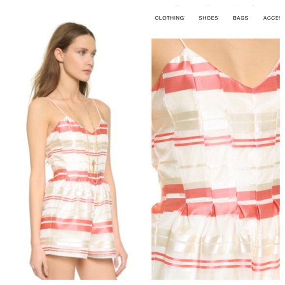 Nordstrom J.O.A. Striped romper NWT - Picture 2 of 4