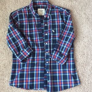 💙Abercrombie and Fitch plaid shirt💙