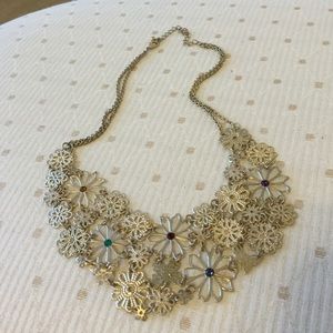 Delicate bib necklace