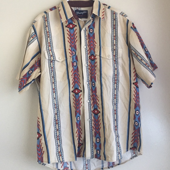 Sale! Vintage wrangler western button down