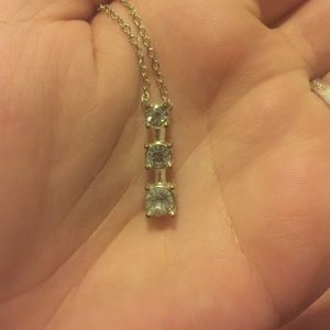 Three tier diamond necklace