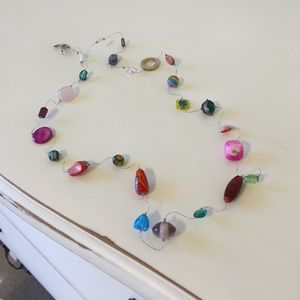 Unique glass necklace