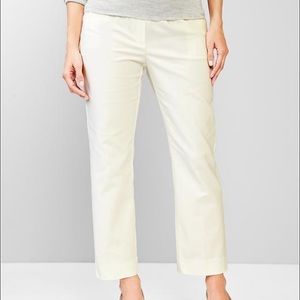 GAP off white maternity pants