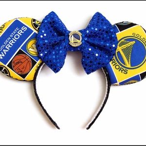 Golden State Warriors Minnie Ears (With Charm)