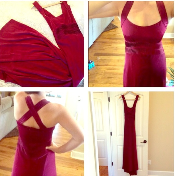 Calvin Klein Merlot Classic Evening Gown