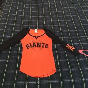 Victoria's secret pink giants shirt