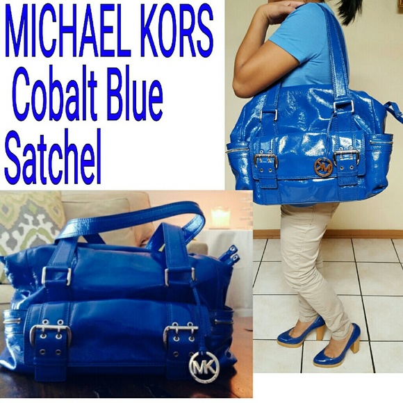 MICHAEL KORS Cobalt Blue Satchel