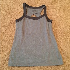 Gray and Black Athletic Tank