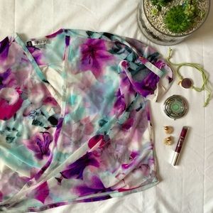 Jennifer lopez watercolor blouse