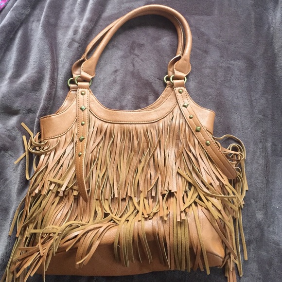 Fringe leather bag!