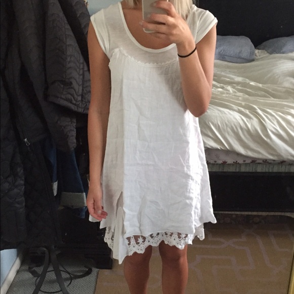 Boho Piazza Roma white dress, never worn!