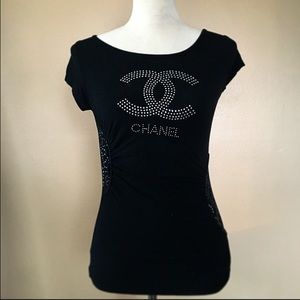 CHANEL Black Top