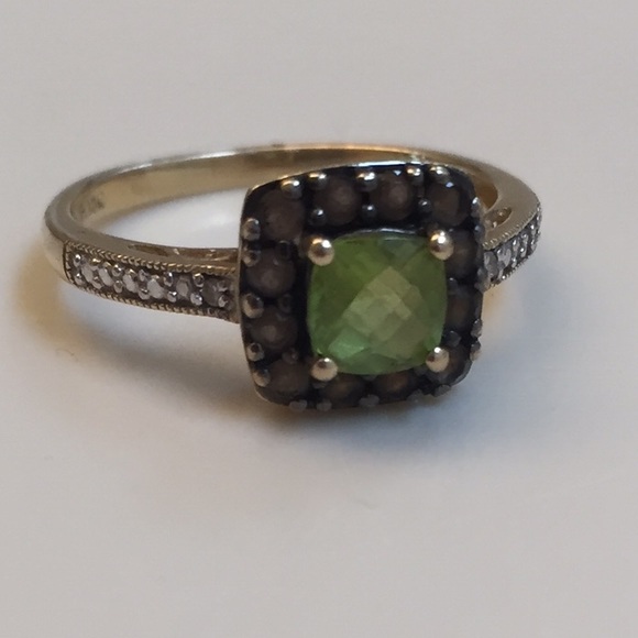 Real Gold Peridot Ring