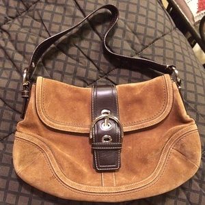 Suede Coach Purse