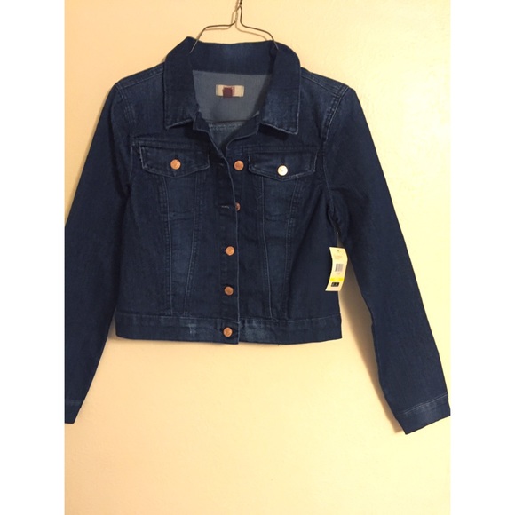 SOLD•Cropped Denim Jacket• - Picture 3 of 3