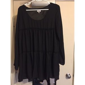 Black long sleeve dress