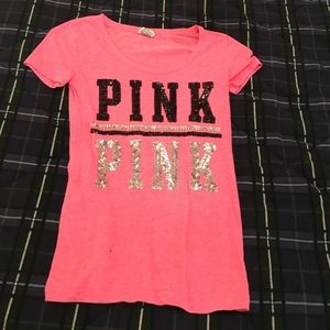 PINK sequin tshirt