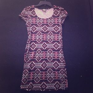 Tribal print bodycon dress