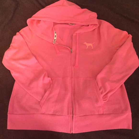 Victoria's Secret PINK pink zip-up hoodie