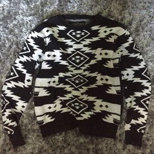 UO Black & White Patterned Sweater