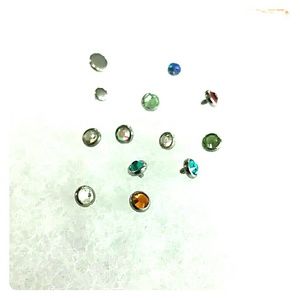 Lot of dermal tops :) body jewelry microdermal