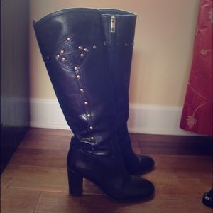 👢 TORY BURCH black leather riding boots 👢