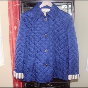 Burberry Brit quilted navy coat jacket 💙