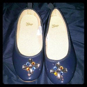 GAP girls Navy blue flats kids size 13