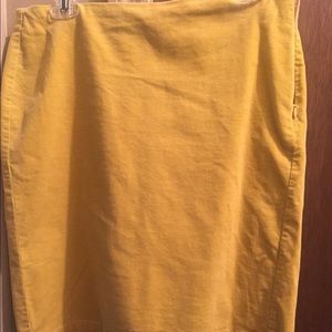 Old Navy Mustard Yellow cord skirt size 6