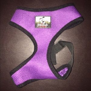 Purple dog harness