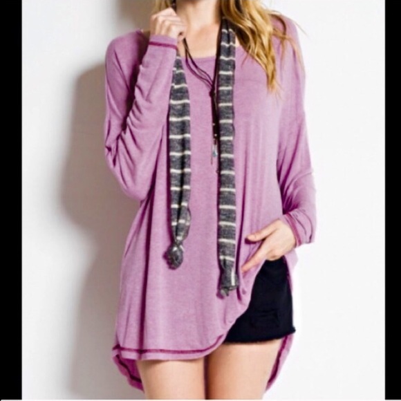 Tops - 🇺🇸💜Violet Long Oversized Shirt/Top