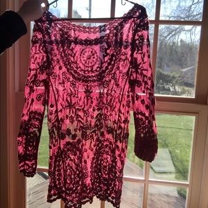 Burgundy Lace Dress