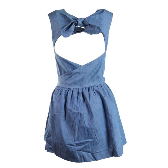 Riller & Fount S NEW pinup denim dress rare $270