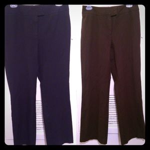 Black and Brown Work Slacks